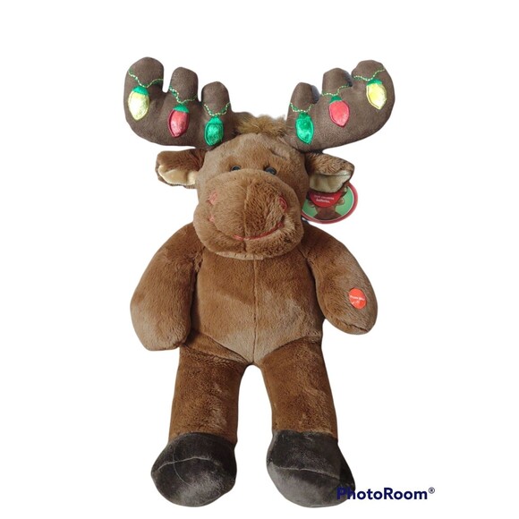 Limited Edition Hal Holiday Moose Collectifriend Build A Bear Lights Up - Picture 1 of 9